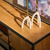 Tv meubel Denver | Mangohout en staal | 145 cm